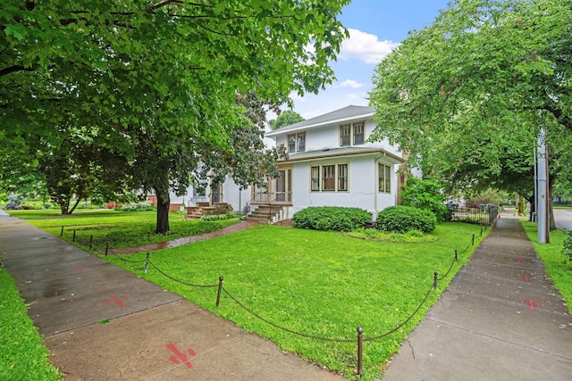 4300 Beard Ave S, Minneapolis, MN 55410 - american foursquare style home featuring stucco siding and a front yard
