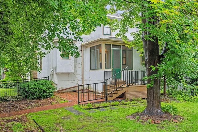 4300 Beard Ave S, Minneapolis, MN 55410 - view of front of property with a sunroom and stairs