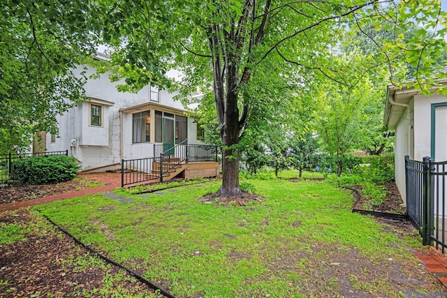 4300 Beard Ave S, Minneapolis, MN 55410 - view of yard with a sunroom and stairway