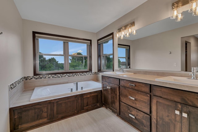 1504 20th Ave S, Sartell, MN 56377 - full bathroom with double vanity and a bath