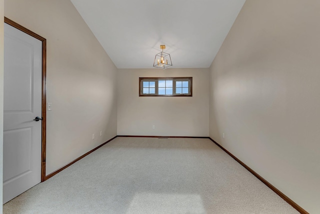 1504 20th Ave S, Sartell, MN 56377 - unfurnished room with light carpet and a chandelier
