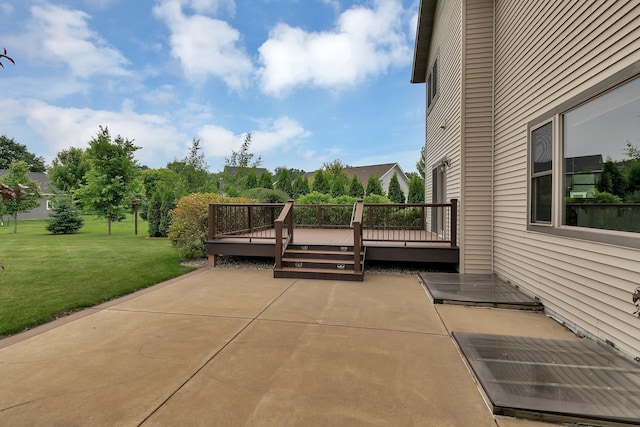 1504 20th Ave S, Sartell, MN 56377 - view of patio / terrace with a wooden deck