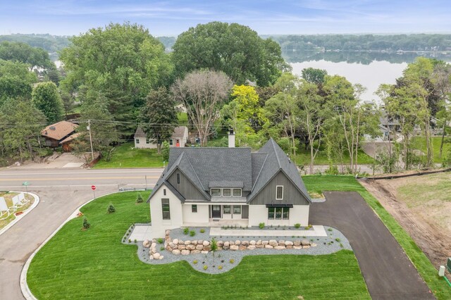 2706 Lakeview Ct, Little Canada, MN 55117 - aerial view of property and surrounding area featuring a large body of water