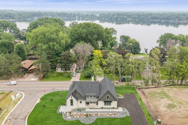 2706 Lakeview Ct, Little Canada, MN 55117 - aerial view of property and surrounding area featuring a nearby body of water