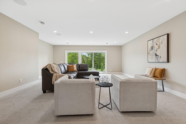 2706 Lakeview Ct, Little Canada, MN 55117 - living room with light colored carpet and recessed lighting