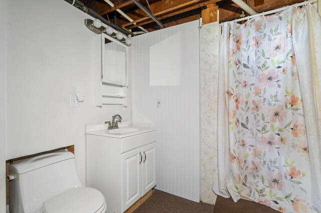 39743 County Road 1, Brockway Twp, MN 56367 - full bathroom featuring vanity and a shower with curtain