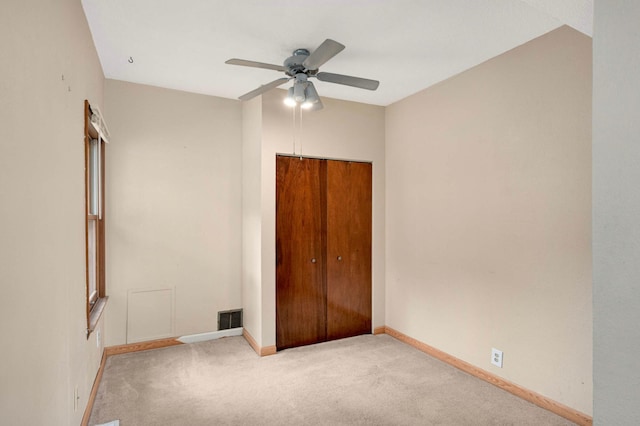 5709 26th Ave S, Minneapolis, MN 55417 - unfurnished bedroom with carpet floors, a closet, and ceiling fan