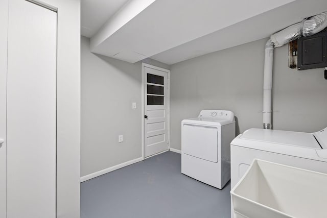 711 9th St NW, Buffalo, MN 55313 - washroom with separate washer and dryer and electric panel