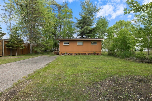 2236 Birch Point Rd Unit A, Tower, MN 55790 - view of front of property with a deck and gravel driveway