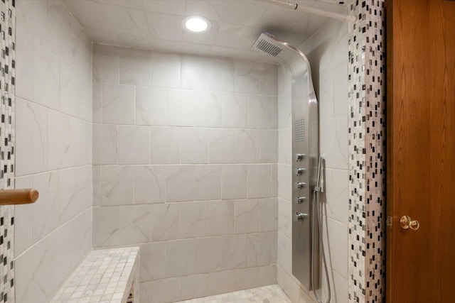 2236 Birch Point Rd Unit A, Tower, MN 55790 - bathroom featuring a tile shower