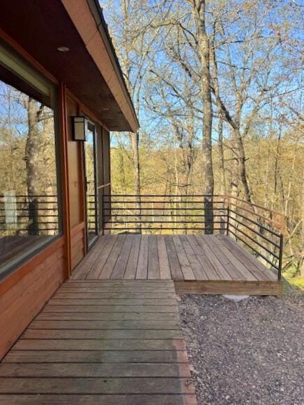 W160655 Hogback Rd Unit 5, Rusk Twp, WI 54728 - view of wooden terrace