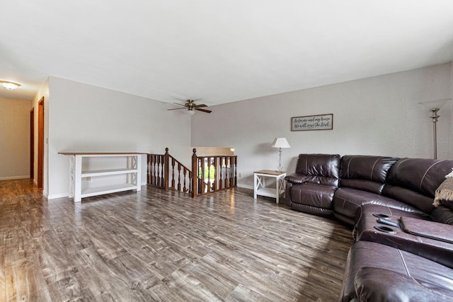 2115 3rd Ave NE, Owatonna, MN 55060 - living room with wood finished floors and ceiling fan