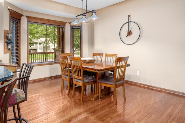 1805 Maple Ln, Saint Cloud, MN 56304 - dining space with light wood-style floors and baseboards