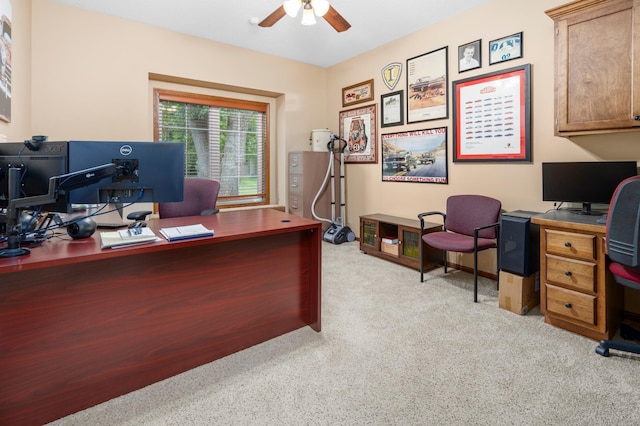 1805 Maple Ln, Saint Cloud, MN 56304 - office space featuring light carpet and ceiling fan