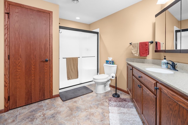 1805 Maple Ln, Saint Cloud, MN 56304 - bathroom with vanity and a stall shower