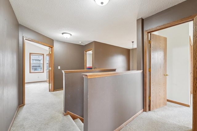 936 Waterford Way, Jordan, MN 55352 - hall featuring an upstairs landing, carpet floors, and a textured ceiling