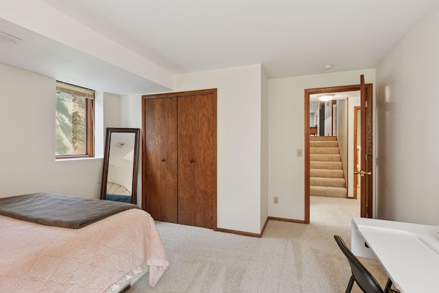 2125 Innsbruck Pkwy, Columbia Heights, MN 55421 - bedroom with a closet and light carpet