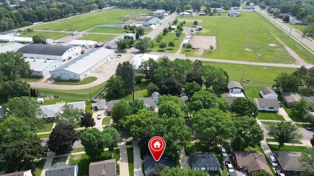 804 17th St SW, Austin, MN 55912 - aerial view of property's location with nearby suburban area