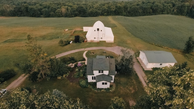 2834 150th St, Luck, WI 54837 - aerial view of property and surrounding area with rural landscape