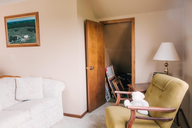 2834 150th St, Luck, WI 54837 - carpeted home office with vaulted ceiling and baseboards