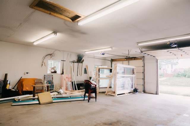 2834 150th St, Luck, WI 54837 - garage featuring a garage door opener