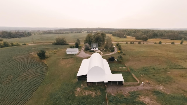 2834 150th St, Luck, WI 54837 - aerial overview of property's location with rural landscape and extensive farmland