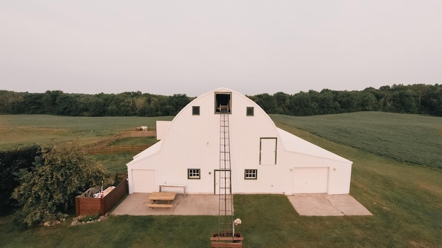 2834 150th St, Luck, WI 54837 - view of barn with a yard, a view of countryside, and a view of trees