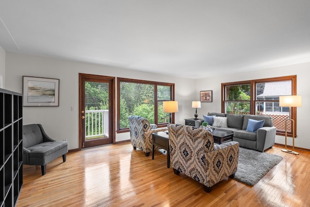715 Forest Dale Rd, New Brighton, MN 55112 - living area featuring plenty of natural light and light wood-type flooring