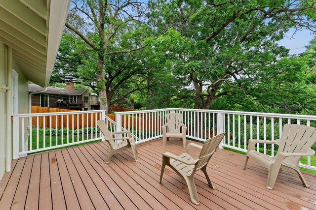 715 Forest Dale Rd, New Brighton, MN 55112 - view of wooden terrace