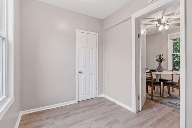59 Winnipeg Ave, Saint Paul, MN 55117 - spare room featuring light wood-style flooring and a ceiling fan