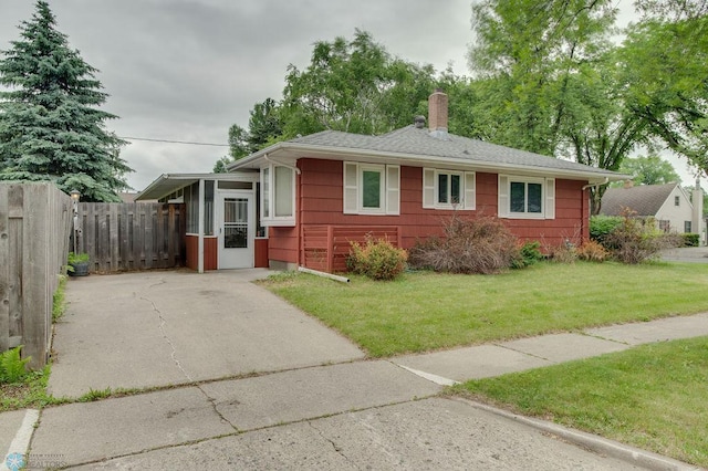 1021 1st St S, Moorhead, MN 56560 - ranch-style home with a chimney