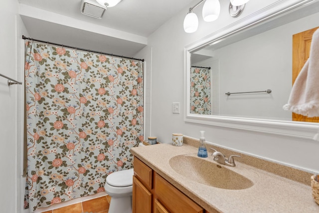 500 Cartway Rd, Champlin, MN 55316 - full bathroom with vanity, tile patterned floors, and curtained shower