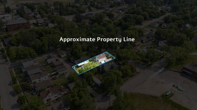 312 5th Ave, Bovey, MN 55709 - aerial overview of property's location featuring property parcel outlined