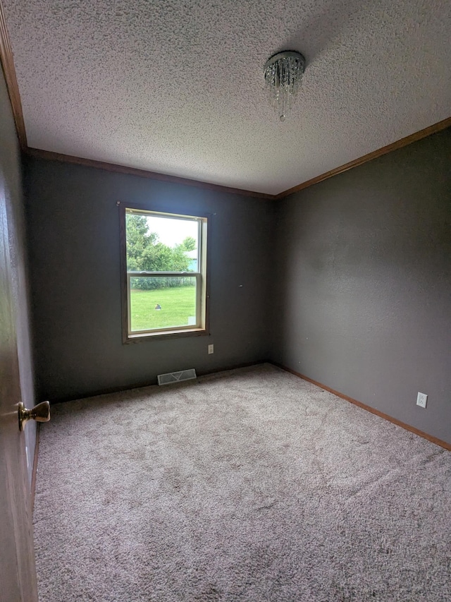 204 6th St W, Carlos, MN 56319 - carpeted spare room with a textured ceiling and baseboards