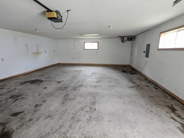 204 6th St W, Carlos, MN 56319 - garage featuring a garage door opener and electric panel