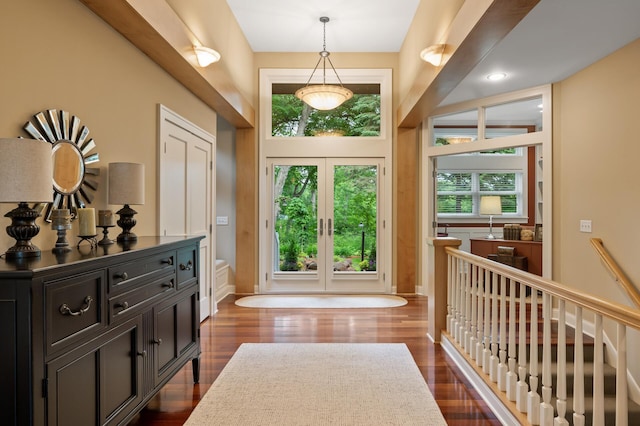 6300 78th Ln, Greenfield, MN 55357 - entrance foyer with dark wood finished floors