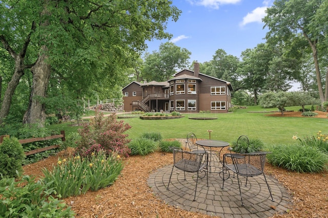 6300 78th Ln, Greenfield, MN 55357 - view of patio with stairway, a deck, and outdoor dining space
