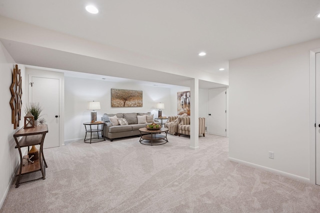 6676 Jason Ave NE, Monticello, MN 55362 - living room featuring carpet and recessed lighting