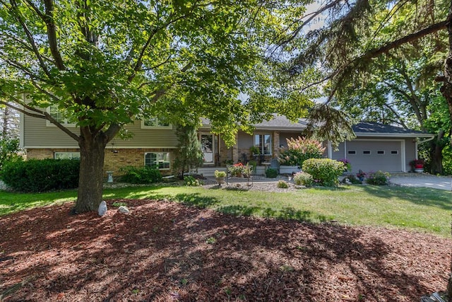20206 Monks Ave, Mankato, MN 56001 - split level home with a garage, a front yard, and driveway