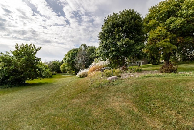 20206 Monks Ave, Mankato, MN 56001 - view of green lawn with view of wooded area