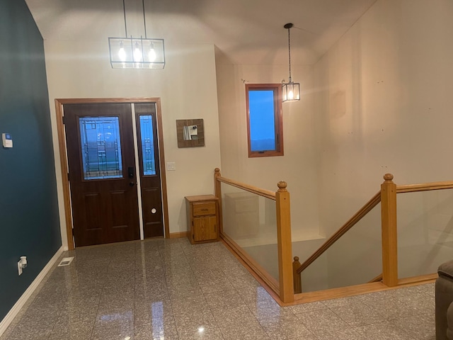 26780 Packard St NE, Athens Twp, MN 55040 - foyer with baseboards and granite tiled floors