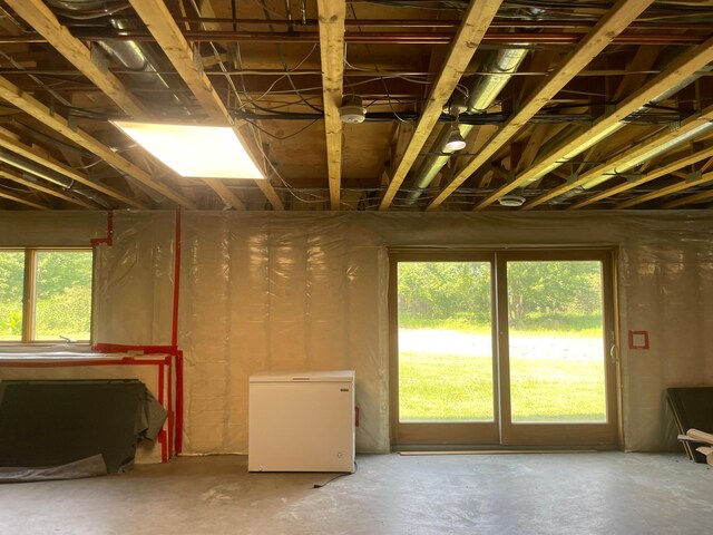 26780 Packard St NE, Athens Twp, MN 55040 - misc room with plenty of natural light and unfinished concrete flooring