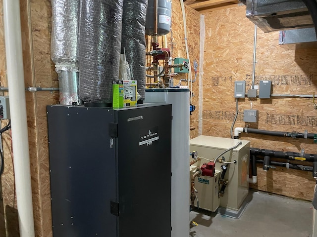 26780 Packard St NE, Athens Twp, MN 55040 - utility room with a heating unit and water heater