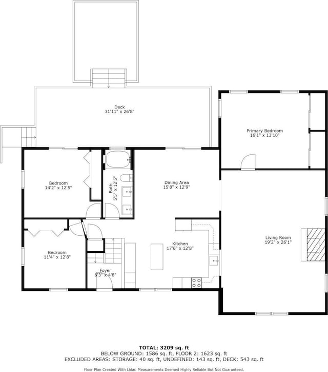 695 Pine Lake Ln, Bone Lake Twp, WI 54837 - view of home floor plan