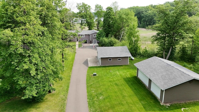 695 Pine Lake Ln, Bone Lake Twp, WI 54837 - view from above of property