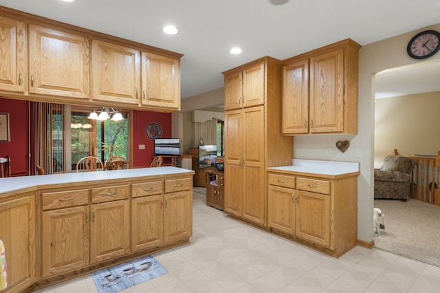 9855 Kadler Ave NE, Otsego, MN 55362 - kitchen with light countertops, recessed lighting, and light flooring