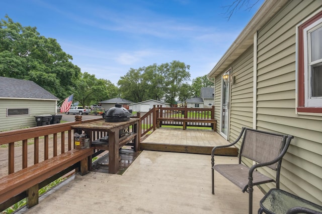 13805 Central Ave, Becker, MN 55308 - view of wooden terrace