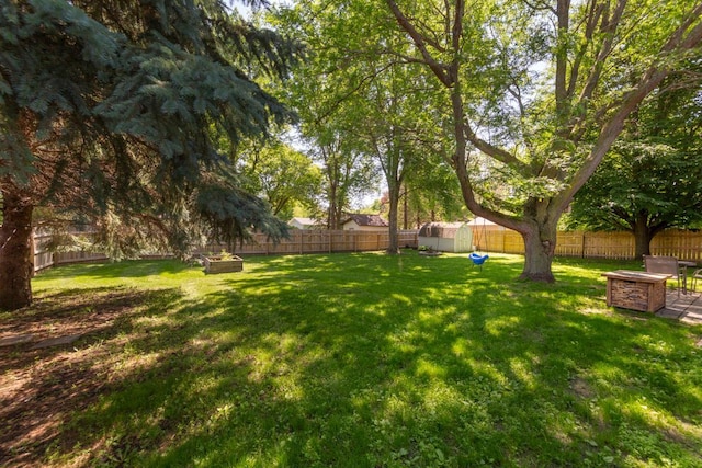 2585 3rd Ave NE, Owatonna, MN 55060 - fenced backyard with a shed