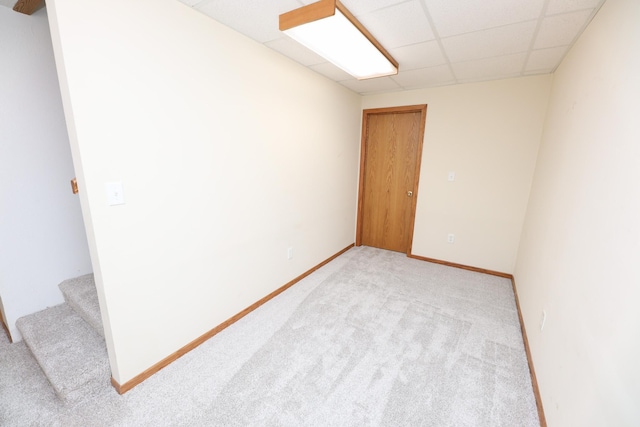 17 Lake St, Osakis, MN 56360 - empty room with light carpet and a drop ceiling
