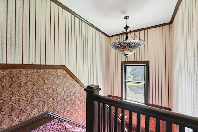 1725 Hague Ave Unit 4, Saint Paul, MN 55104 - staircase with ornamental molding